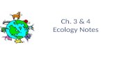 Ch. 3 & 4 Ecology Notes