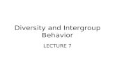 Diversity and Intergroup Behavior
