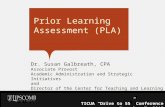 Prior Learning Assessment (PLA)