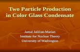 Two Particle Production in Color Glass Condensate