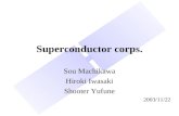 Superconductor corps