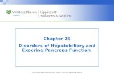 Chapter 29 Disorders of Hepatobiliary and Exocrine Pancreas Function