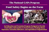 The National GAPs Program Food Safety Begins on the Farm