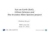 Eye on Earth (EoE), Citizen Science and  the Invasive Alien Species project
