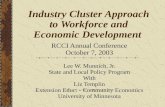Industry Cluster Approach to Workforce and Economic Development