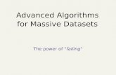 Advanced Algorithms for Massive Datasets