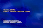 Gamma DBMS Part 1:  Physical Database Design