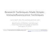 Research Techniques Made Simple:  Immunofluorescence Techniques