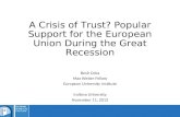 A Crisis of Trust? Popular Support for the European Union During the Great Recession
