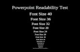 Powerpoint Readability Test