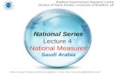 National Series Lecture 4  National Measures Saudi Arabia