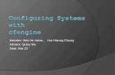 Configuring Systems with  cfengine