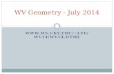 WV Geometry  - July  2014