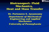 Biotransport: Fluid Mechanics,  Heat and Mass Transfer