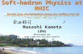Soft-hadron Physics at RHIC Results from the Relativistic Heavy Ion Collider (Part II)