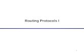 Routing Protocols I