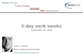 4-day work weeks September 25, 2008