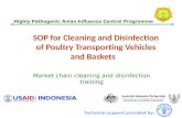 SOP for Cleaning and Disinfection o f  Poultry Transporting Vehicles and Baskets