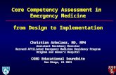 Core Competency Assessment in  Emergency Medicine from Design to Implementation