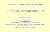 TECHNO-ECONOMICS OF DAIRY BUSINESS
