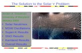 The Solution to the Solar  n  Problem