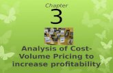 Analysis of Cost-Volume Pricing to increase profitability