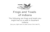 Frogs and Toads  of Indiana