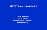 RUNJOB and related topics