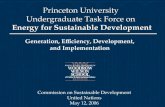 Princeton University  Undergraduate Task Force on  Energy for Sustainable Development