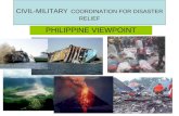 CIVIL-MILITARY COORDINATION FOR DISASTER RELIEF