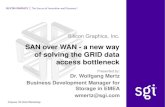 SAN over WAN - a new way of solving the GRID data access bottleneck