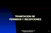 TRAMITACION DE  PERMISOS Y RECEPCIONES