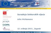 Suradnja Sektorskih vijeća John McNamara 12. svibnja 2011., Zagreb