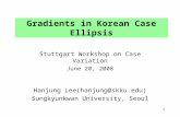 Gradients in Korean Case Ellipsis