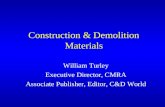 Construction & Demolition Materials