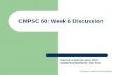 CMPSC 60: Week 6 Discussion