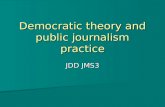 Democratic theory and public journalism practice