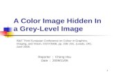 A Color Image Hidden In a Grey-Level Image
