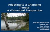 Adapting to a Changing Climate: A Watershed Perspective