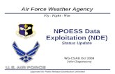 NPOESS Data Exploitation (NDE) Status Update