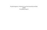 Psykologiens Historie og Genstandsområde 2008 Forelæsning 8