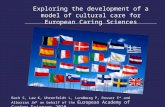 Exploring the development of a model of cultural care for European Caring Sciences