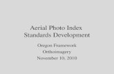 Aerial Photo Index  Standards Development