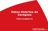 Datos Abiertos de Zaragoza datos.zaragoza.es