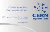 CERN openlab Communications