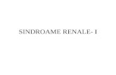 SINDROAME RENALE- I