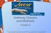 Defining Classes and Methods