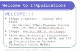 Welcome to ITApplications