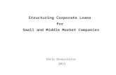 Structuring Corporate Loans  for  Small and Middle Market Companies Chris Droussiotis 2013