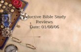 Inductive Bible Study Reviews Date: 01/08/06